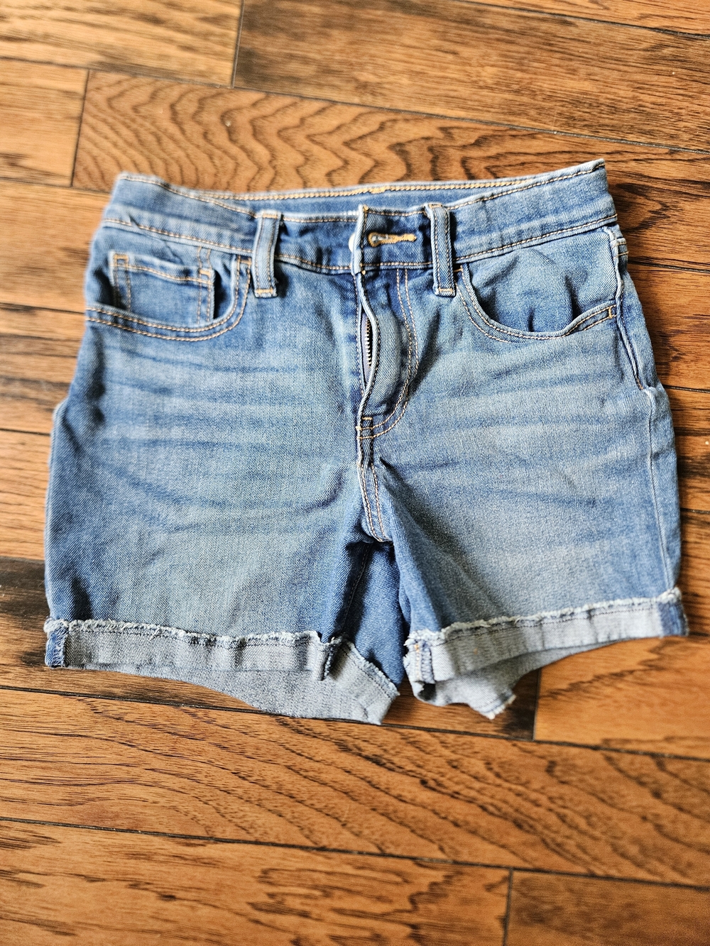 Old Navy Light Blue Denim Kids' Rolled Hem Shorts